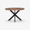 Vervella Shine Solid Wood 4 Seater Dining Table in Brown Finish