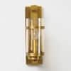 Hayward Brass and Glass Wall Light