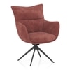 Aero Solid Wood 6 Seater Dining Table With 6  Beck Dining Chairs (Finish : Danish Walnut, Chair Colour : Wine)
