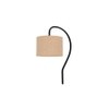 Beige Jute Curvy table lamp with Iron Base (SP08)