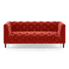 Henrietta 3 Seater Fabric Sofa (Tuscan Red)