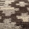 Jaipur Rugs Soft Tribal Wool 5x8 Feet Natural Grey And Cola Dhurrie Carpet