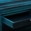 Sheesham Wood Coffee Table In Scratch Resistant Ocean Blue Finish