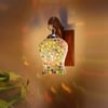 Devansh Solid Wood Electric Wall Light in Brown Colour with Multi Shade Count of 1 Light