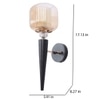 Eliante Mashal Wall Lights Mild Steel & Glass Material Brown & Clear Finish