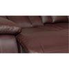 Magna Leatherette Two Seater Manual Recliner in Brown Colour