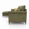 Aurora Sectional Sofa with Left Chaise Lounge Olive Green