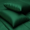 Stoa Paris Satin Pillow Covers,  Premium Plain Pillow Cover Set of 2, 68L x 45W cms - Emerald Green