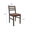 Seattle Starter Dining Set 1+6 (Rubberwood, Dark Cappuccino Finish)