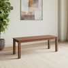 Atlas Solid Wood Bench In Honey Finish