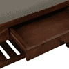 Kongsberg Solid Wood Shoe Rack with Seating in Walnut Brown finish