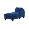 Bali Fabric Chaise Launger in Navy Blue Colour