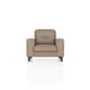 Verona Premium 1 Seater Fabric Sofa in Biscuit Velvet Colour