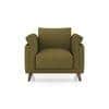 Diana 1 Seater Fabric Sofa In Olive Green Colour
