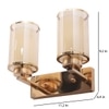 Eliante Modern Wall Lights Mild Steel & Glass Material Gold & Champaign Finish