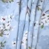Diya Blue Floral Cotton Comforter Double Bed Reversible 350 Gsm Size 240 X 220 Cms