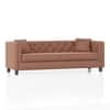 Windsor Premium 3 Seater Fabric Sofa in Mocha Mouse Velvet Colour
