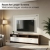 Bluewud Mannsae Engineered Wood Tvcabinet In Brown Maple & White Finish
