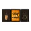 The Castle Decor Chai Coffee Kitchen Wall Art Set of 3 12x18 Inch