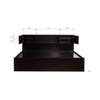 Adrasteia Solid Wood Queen Size Drawer Storage Bed In Melamine Finish