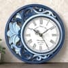 Cream Gold Solid Wood Swarna Chandra Wall Clock By DisooFashions
