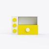Building Blocks Storage Unit In Yellow Colour