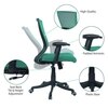 Ebeaony Mid Back Ergonomic Chair in Dark Green Colour