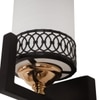 Eliante Modern Wall Lights Mild Steel, Glass & Glass Material Brown,Gold & White Finish