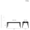 Tamarind 6 Seater Dining Set In Dual Tone Finish