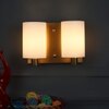 Eliante Modern Wall Lights Mild Steel & Glass Material Antique Gold & White Finish