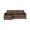 Apollo Compact Sofa (Colour : Mocha, Cushion : Soft, Back Type : Regular, Seating Capacity : Left Aligned 2 Seater + Left Aligned Chaise + Ottoman)