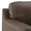 Farina 3 Seater Luxury Italian Leather Sofa In French Roast