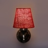 Devansh Metal Electric Wall Light in Antique Gold Colour with Maroon Shade Count of 1 Light
