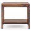 Beirut Solid Wood Bedside Table in Teak Finish