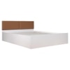 Franceska Engineered Wood Queen Size Bed In White Finish