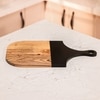 Ireka Homes SnipSnap Acacia Wood Chopping Board – Black Handle Cutting Board
