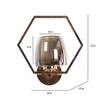 Eliante Sheen Iron Wall Light With Glass In Gold Colour