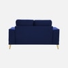 Nency Velvet 2 seater Sofa Navy Blue