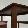 Monterey 4 Seater Dining Set with 4 Chairs (Rubberwood, Dark Cappuccino Finish)