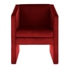 Shuntina Accent Velvet Chair in Red Colour