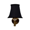 Devansh Gold Wall Mounted Lamp With Black Cotton Shade
