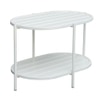 Crema Outdoor Table Set with 1 Table and 2 Chairs in Ivory White