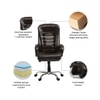 Ettorez Vanity Hb Premium Leatherette Chair In Brown Colour