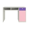Alana Study Desk with Cabinet Drawer and Shelf in Lavender Purple English Pink Colour