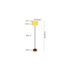 Emme Yellow Cotton Shade Floor Lamp