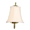 Devansh Gold Wall Mounted Lamp With Off-White Cotton Shade