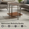 Paloma Marble Side Table in Jupiter Rust Spanish Ceramic Finish