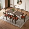 Anderson Solid Wood 8-Seater Dining Table With Set of 4 Lunar Dining Chairs