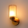 Eliante Modern Wall Lights Mild Steel & Glass Material Antique Gold & Champaign Finish