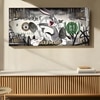 Self Made Money Graffiti Canvas Wall Painting Home Decor 22x46 Inch